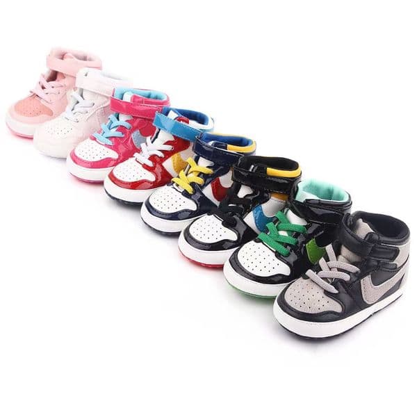 Fashionable baby shoes trendy baby high top casual sports shoes first step walking shoes for boys and girls aged 0-18 months