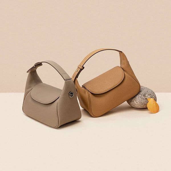 Luxury bag Top Layer Cowhide Niche Design Handbag Toast Pillow New Simple Genuine Leather Women s Bag Single Shoulder Crossbody