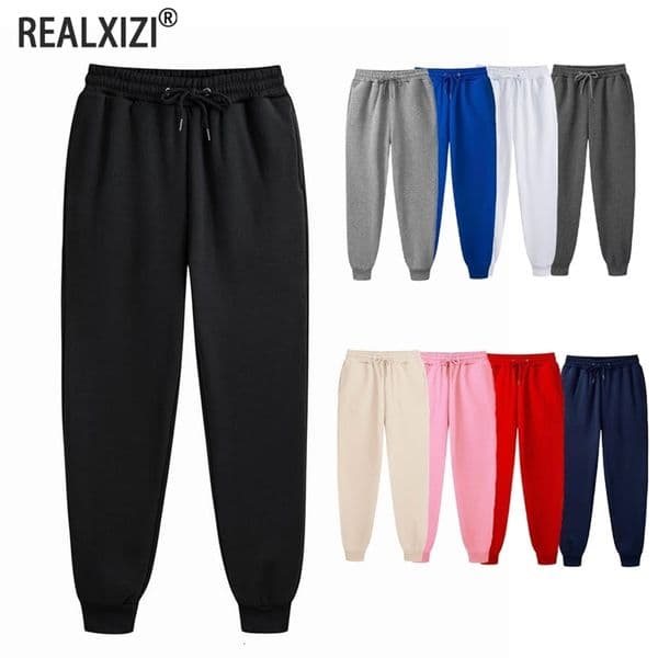 Mens Sweatpants Spring Autumn Fleece Pants Sport Long Casual Drawstring Pockets Trousers Oversize For Men y250826BANJIA