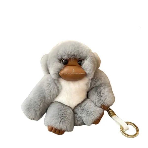 Stuffed Animals Little Monkey Keychain Plush Doll cartoon Rex Rabbit Fur Monkey Keychain Soft Fur KAWaii X250826