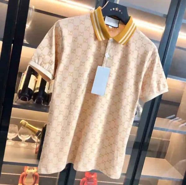 New Designer Polo Shirt Fashion Casual Mens Polos Pink Polo Shirt Contrast Short Sleeve 100% Cotton Asian Size M--Xxxl