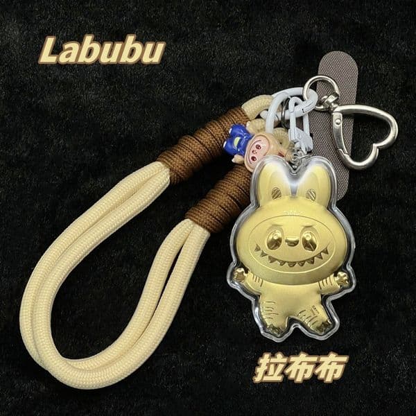 Jewelry Key Rings LABUBU Keychain - Pop Mart Cute Trendy Cartoon Bag Charm Cute LABUBU Character Keychain Accessory: Excellent Bag Decoration Pendant & Key Pendant