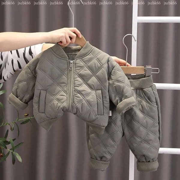 Children's clothing for winter New Winter Autumn Baby Boys Clothes Full Sleeve Parkas Pants 2pcs/Set Cotton Warm Ski Suit Children Clothing Toddler Tracksuits