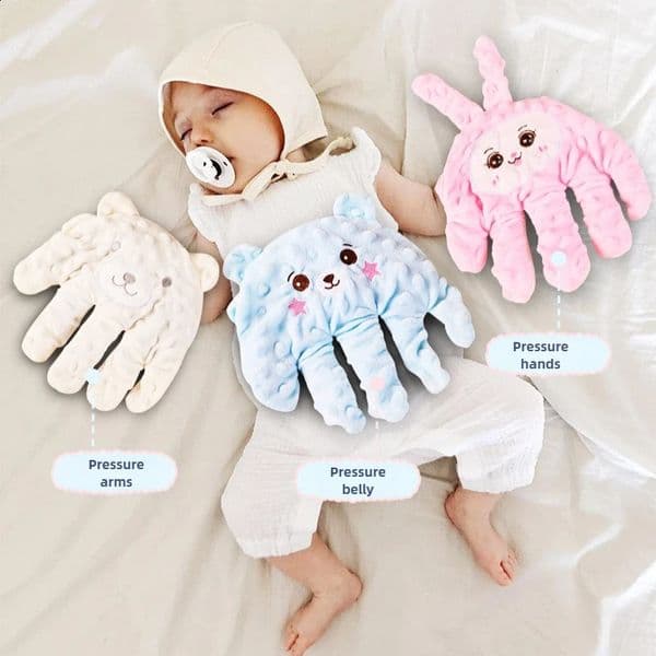Soothing Baby Sleep Aid Pillow Babies Palms Infant Calming Sleeper Remote Control Hand for Toddler 250826