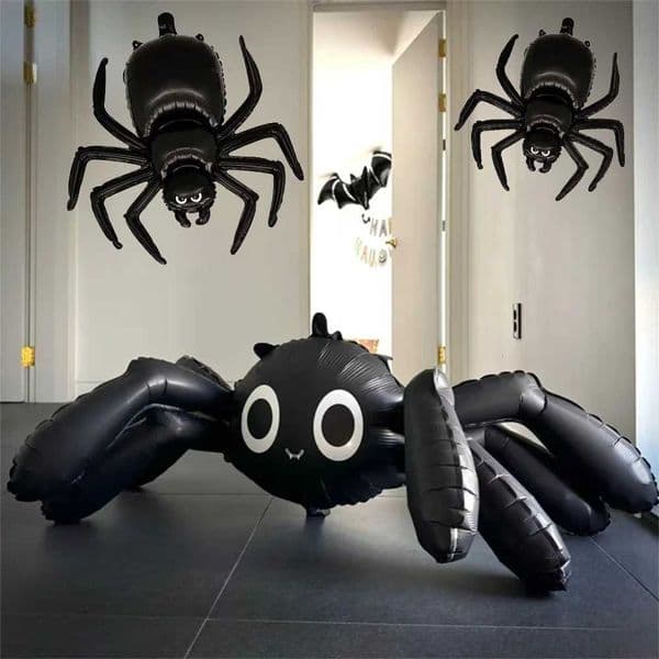 Big Halloween Black Spider Balloon Halloween Balloon Decor 2025 Halloween Party Decoration Haunted House Scary Party Decoration Z250827