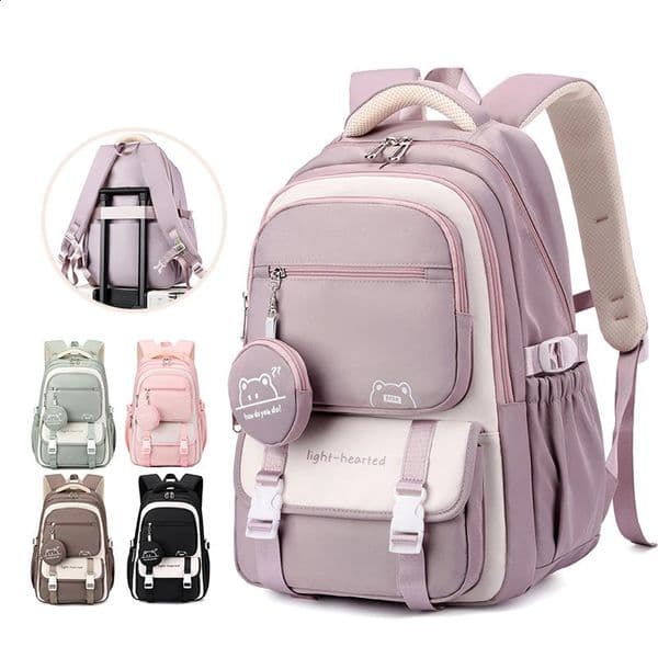 Waterproof light Weight Girls Backpacks School Bags for women Fashion travel bag printing child School Backpack mochila infantil250826BJ