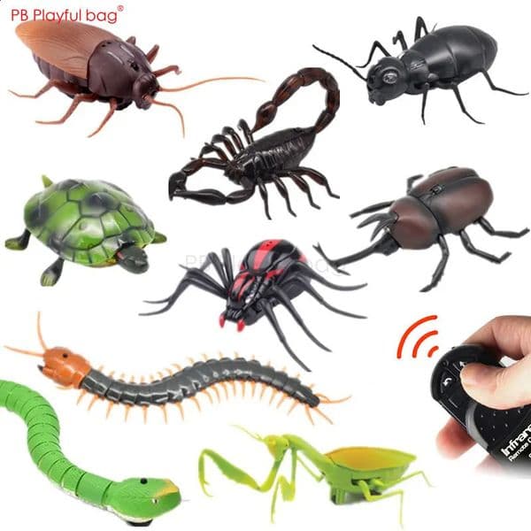 RC Insect Electric Simulated Snake toys Remote Control Animal Model Adult Tricky Cockroach Pillbug Children gifts AC38 250826BANJIA