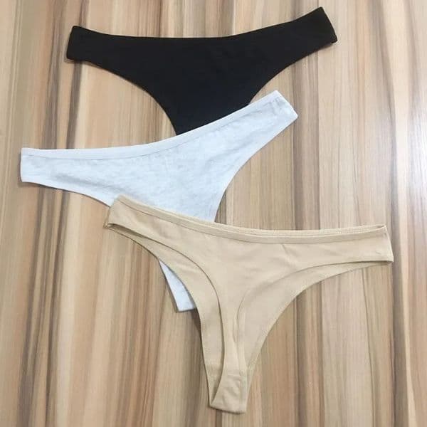 Ladies Panties Plus Size Women Sexy Lingerie Femme Thongs T-Back Female Underwear Cotton Panty