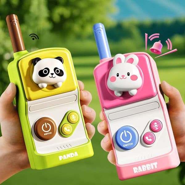 Children 500M Walkie Talkie 2 PCS Electronic Radio Telephone Communication Mini Rechargeable Kinder Toy For Kids 3 Years 250827BJ