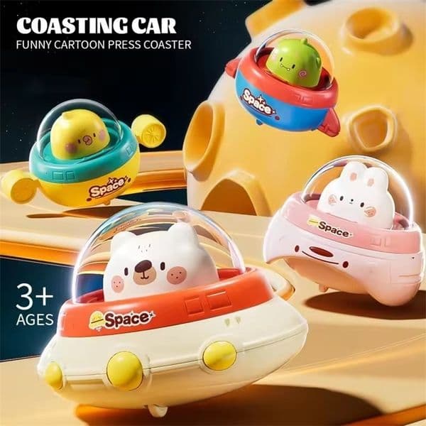 Inertia Baby Toy car Press and Go Cute Animals Space Car Toys for Kids 13 Year Boys Girls Children Early Educational Toys car 250826BJ