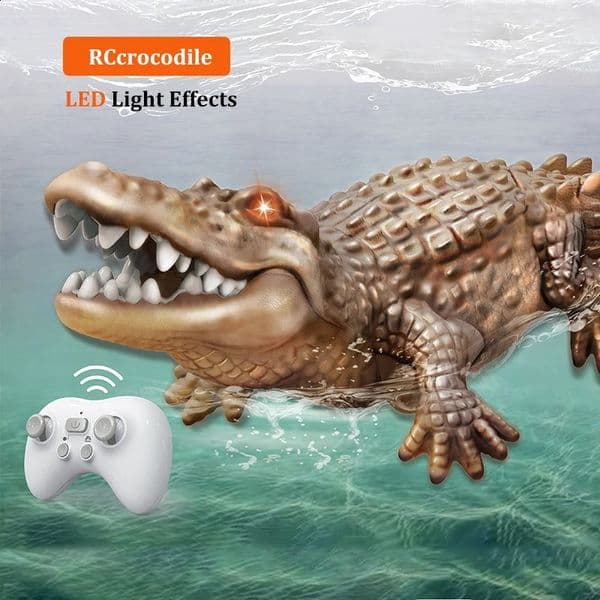 Rc Animals Model Simulation Waterproof Outdoor Lake Electric Remote Control Alligator Pool Water Kids Toys 250826BANJIA