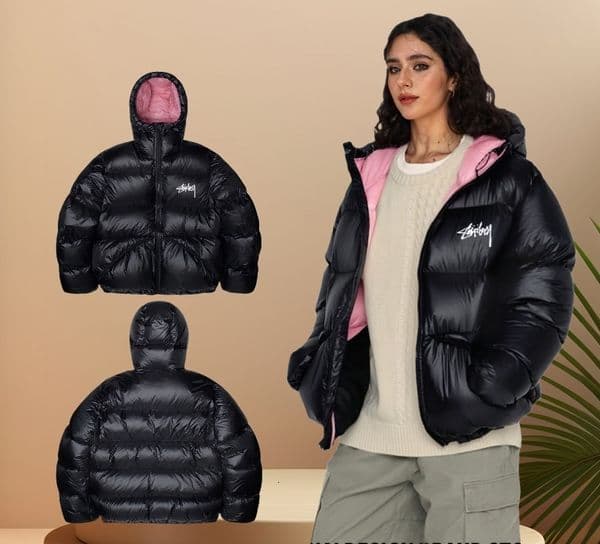 Moclose Mens Jacket Women Down Cotton Warm Parka Men Puffer Jackets stussyhood Letter Print Clothing Couple street style Winter Designer Down Sleeves Outwear f0