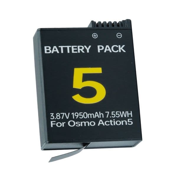 Suitable for DJI Action Camera Action5 Pro 4 3 30W PD Fast Charging Compatible with Original 1950mAh High-Quality Lithium-Ion Battery