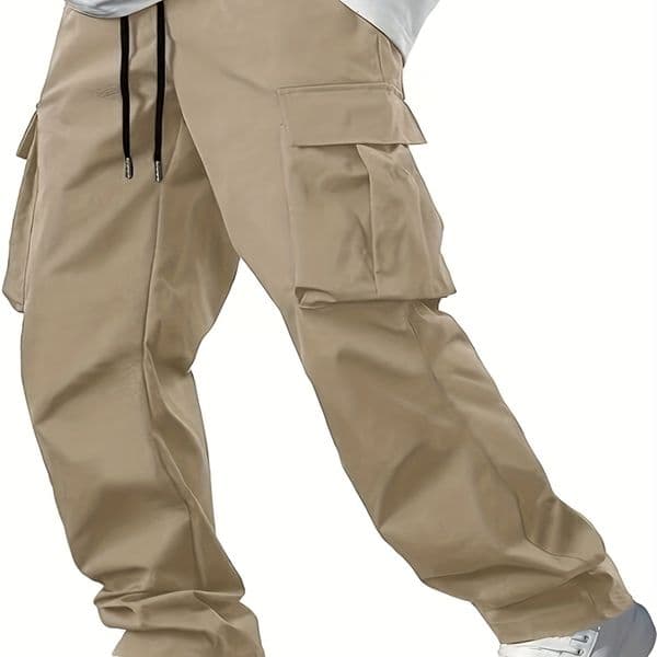2025 mens workwear pants European and American loose straight casual pocket y250826BANJIA