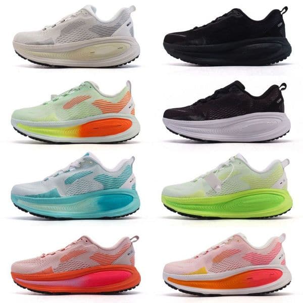 Slippers Vomero 18 Running Shoes Summit White Coconut Milk Black Dark Light Smoke Grey Sport Men Women Sports Low Sneakers 36-45