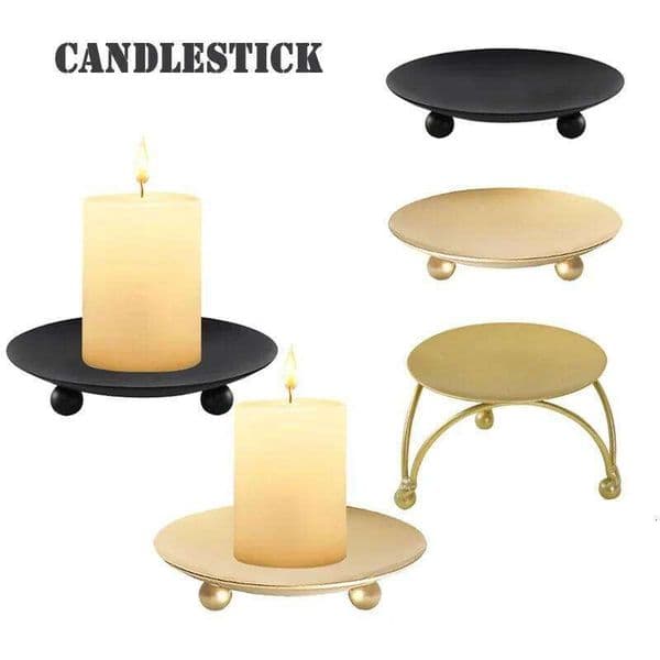 2026 Iron perfume Black Golden Gold Candle Holders For Wedding Festival Party Candlestick Holder Art cologne Gift Home Decoration Accessories Free Shipping