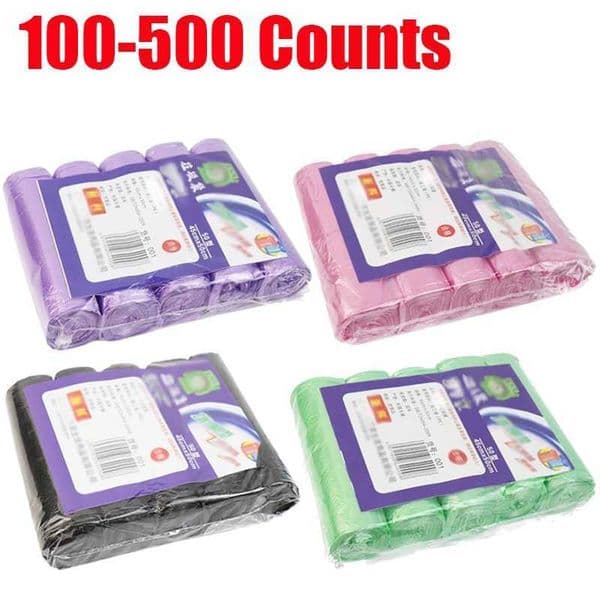 100500 Counts Portable PE Rubbish Bags Waste Basket Bags Small Garbage Bags Office Kitchen Waste Disposable Small Trash Bags T250827