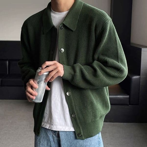 Men Fashion Daily Outerwears Fall Winter Casual Long Sleeve Sweater Baggy Sweaters Male 250827BANJIA