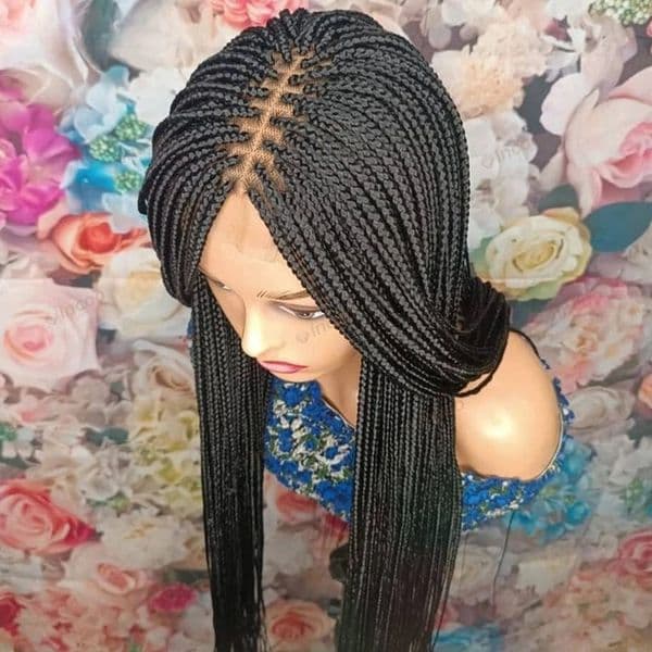 Synthetic Braided Wigs For Black Women Lace Front Wig Braid African Knotless Box Braids Hair Lace Frontal Wigs Cheap Cornrow Braids