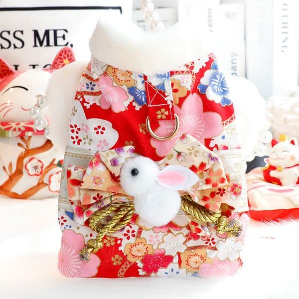 Pet Kimono Dog Japanese Style Clothes Corgi Shiba Inu Custom Large Size Kimono Dog Clothes Dog Costumes for Small Dogs LJ201130