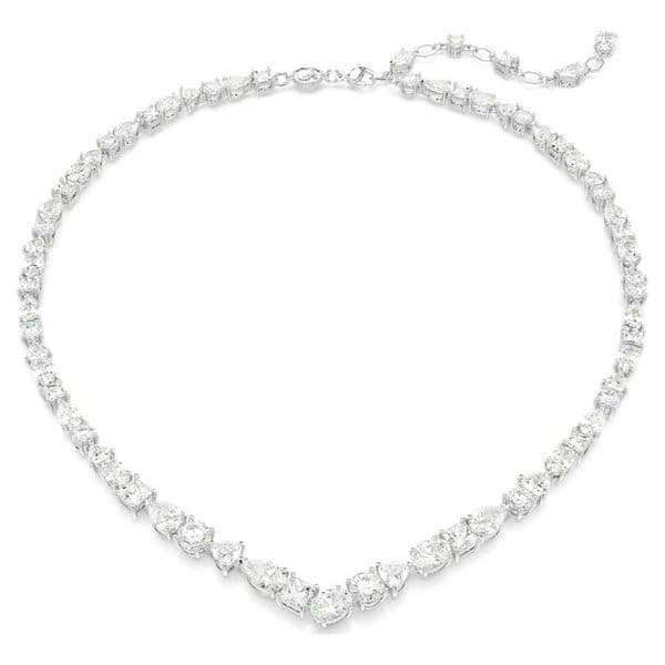 luxury austria crystal charm geometry choker necklace for women woman classic white diamond stone love heart chokers necklaces bracelet earrings jewelry