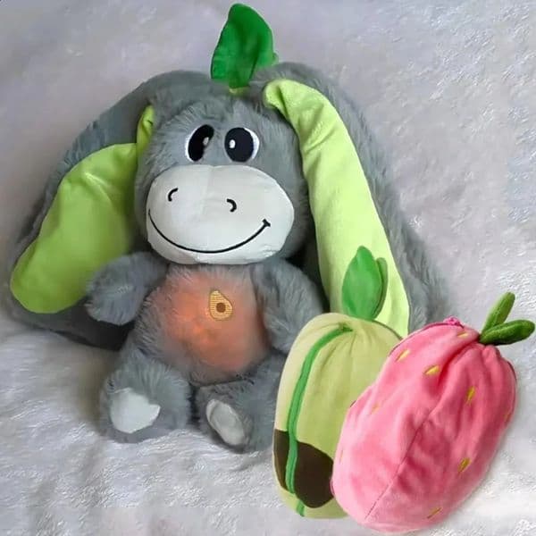 126inch Luminous Breathing Doll with Motion Lights Plush Baby Sleeping Toys Donkey Soft Cartoon Plush Doll Early Childhood 260209BJ