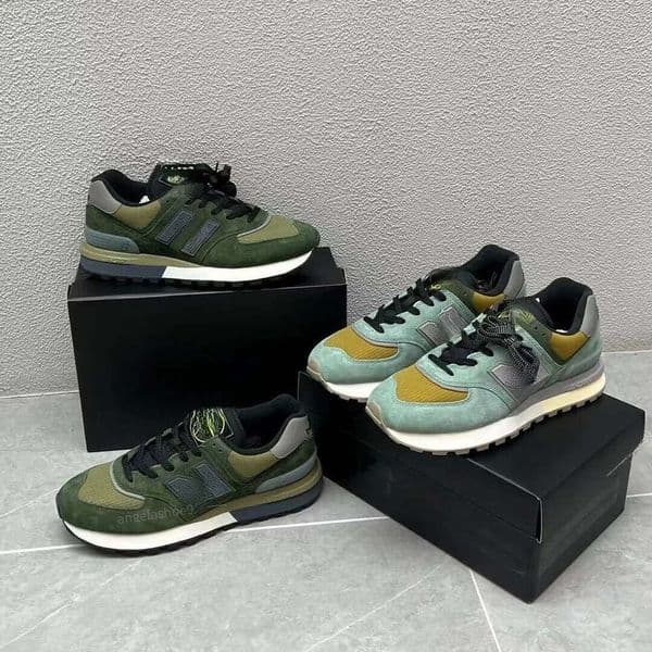 New Highend Designer Brand New 574 Mens and Womens Running Shoes Shidao Couples Casual Onepiece Sports Shoes