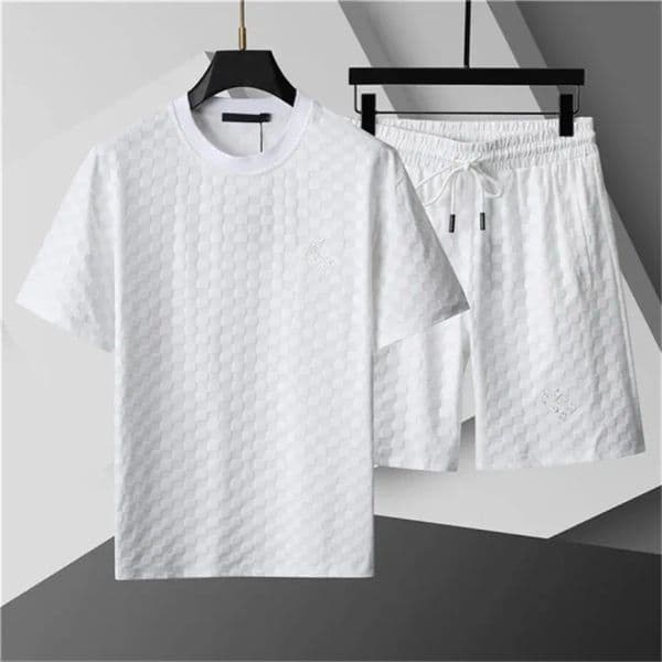 set classics Mens Tracksuits Sets Jogger Sweatshirts Sports Jogging Suits Short sleeved t shirt mens Summer Embroidered letters Cotton shorts 3XL