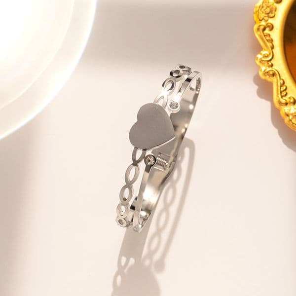 gold silver bracelet Plated Gold designer for women bangle Stainless Steel luxury jewelry high quality wedding engagement Party gift