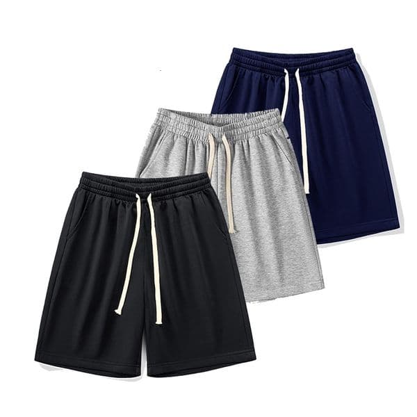 Summer Running Shorts for Men Casual Jogging Sport Short Pants Solid Color Drawstring Loose Dry Gym Sports y250828BANJIA