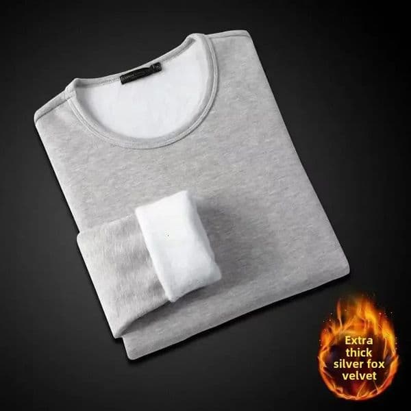 Winter FleeceLined Long Sleeve TShirt Solid Color Men Womens Same Style Fashion Round Neck Quick Sell Customer Product 250829BANJIA
