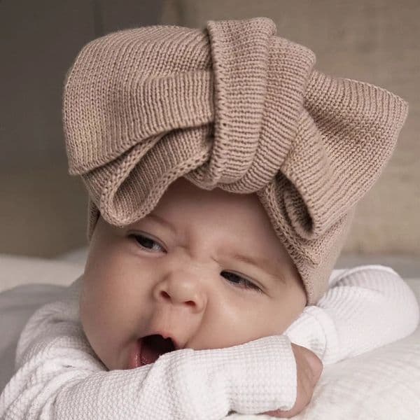 Baby Crochet Hook Fashion Hair Accessories Winter Top Knot Hairband For Kids Children Warm Bow Turban250829BJ