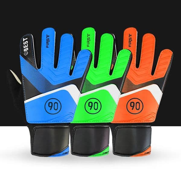 1 Pair Children AntiSlip Glove Goalkeeper Gloves Finger Protection Goal Thickened Latex Football Gloves 250829BJ