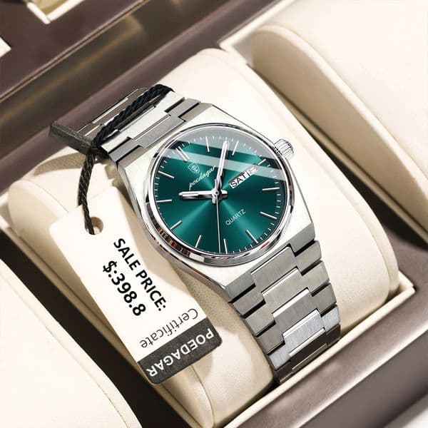 POEDAGAR y Woman Watch Waterproof Luminous Fashion Quartz Ladies Wristwatch Date Week Stainless Steel Womens Watches Reloj 250829BJ
