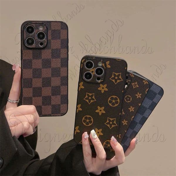 phone cases designer for iPhone 17 Pro Max case 16Pro 15 14 13 12 11 Fashionable Creative Case Fashion design phone case vintage pattern checkerboard CellPhone Cases