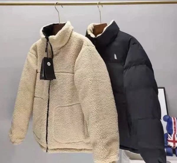 Mens Fashion Jackets Women Winter Down Jacket Designer Man Classic Reversible Down Coat Woman Woolen Letter Pattern Coats 3XL 4XL 5XL