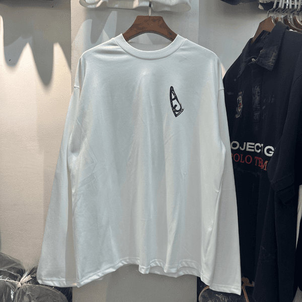 Streetwear Loose Vintage Casual Cotton Long Sleeve Tops Tee Oversize Retro Y2k T Shirt For Men Unisex Designer Tshirts Men 2025
