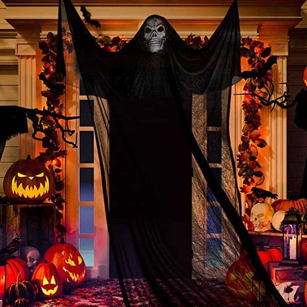 Halloween Props Gauze Hanging Ghost Large Decoration Black and White Ghost Hanging Dead Ghost Halloween Decoration Props T250829