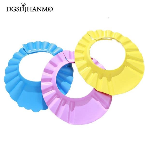 Girl boy Safe Shampoo Shower Bathing Bath Protect Soft Cap Hat For Baby Wash Hair Shield Children Bathing Shower Cap Hat Kids 250829BJ