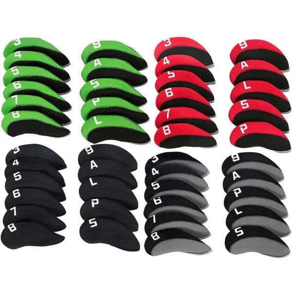 11Pcs Golf Club Head Covers Iron Putter Head Cover Set Outdoor Sport Golf Accessoires 250829BJ