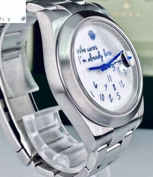 who cares im already late watch men watches Limited edition menwatch high quality mechanical movement uhr 904L strap reloj date montre R luxe XT2I