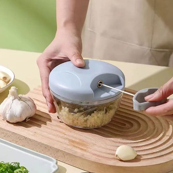 600ML Manual Meat Mincer Garlic Chopper Hand Pull Press Crusher Vegetable Grinder Chili Onion Cutter Kitchen Cooking Tools 250224BJ