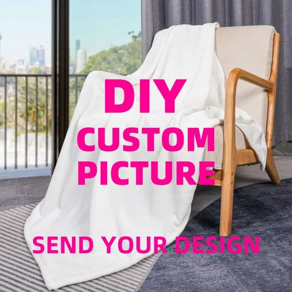 Customized flannel blanket fashionable printed bedroom bed sheets plush sleep outdoor camping warm 250226