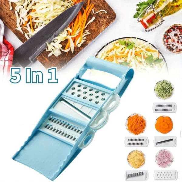 5 in1 Vegetable Fruit Slicer Multifunctional Manual Food Grater Cutter Potato Household Chopper Kitchen Veggie Dicer Gadgets 250225