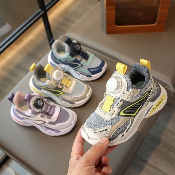 2025 Youth Basketball Shoes for Toddler Running Walking Light Weight Boy Girl Sport Sneakers Kidsnest With Swivel Buckle Design Trainers Big Sizes US9C-US5Y K0132