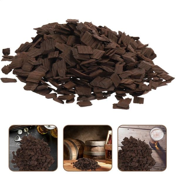 Oak Chips Making Supplies for Aging Whiskey Brewing Barbecue Home Barware Red Wood Small 250226z