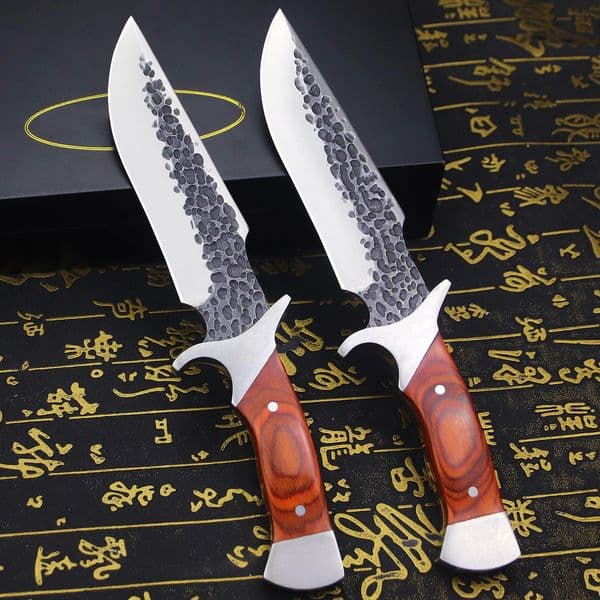 Japanese forged Full Tang hunting straight knife leather sheath outdoor camping survival knife jungle EDC knife 250226BJ