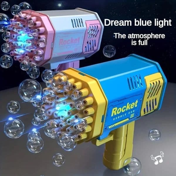 2026 New 40 Hole Handheld Giant Bubble Machine Electric Children's Toy Without Water