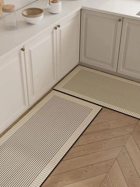 VIKAMA Simple Kitchen Floor Mat For Home Rugs With Washable Diatom Mud Absorbent Floor Mat For Bathroom Non-Slip Floor Mat 250224