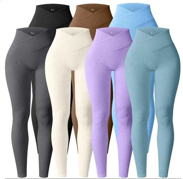 OQQ Selling V Waist Fitness Pants Buttock Lifting Women Workout Leggings 250228